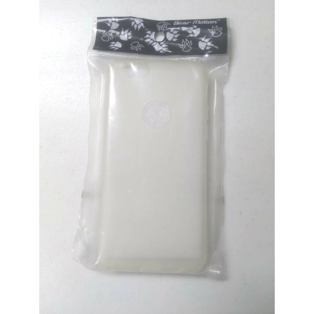 Bear Motion iPhone 6 Case 4.7 Inch Built-in Screen Protector Clear White TPU